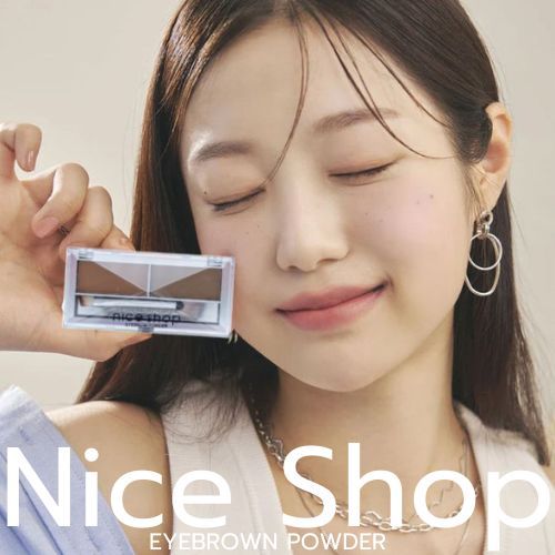 Nice Shop Eyebrow Powder Double Shape Color แท้100% เขียนคิ้ว สอง เฉดสี ไนซ์ช็อป อายบราว พาวเดอร์