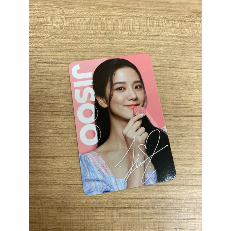 Photo card BLACKPINK (JISOO) x oreo ของแท้ JISOO