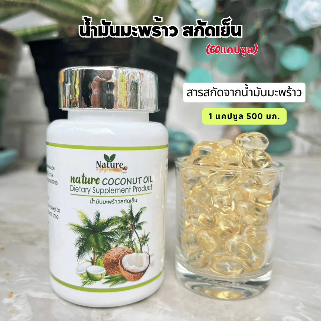 🔥พร้อมส่ง🔥 น้ำมันมะพร้าวสกัดเย็น 60 แคปซูล น้ำมันมะพร้าวเพียวๆ thumbnail 10