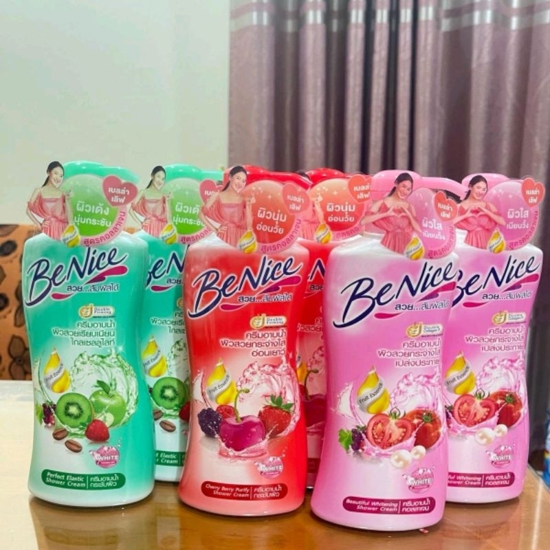 (ซื้อ 1 แถม 1)บีไนซ์ ครีมอาบน้ำ  ชนิดขวด  400มล. 2 ขวด
