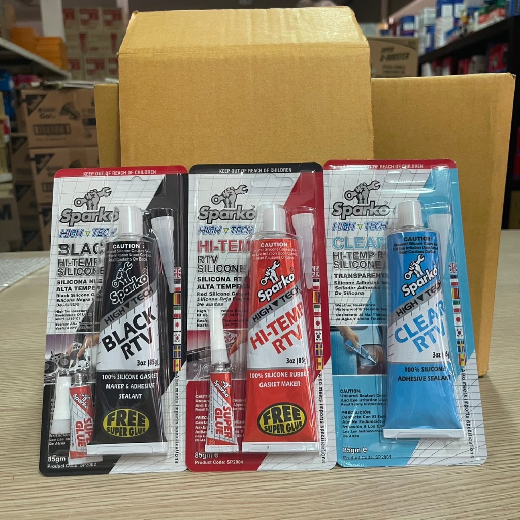 SPARKO กาวแทนปะเก้น สีดำ/สีแดง/สีใส ขนาด 85 g
