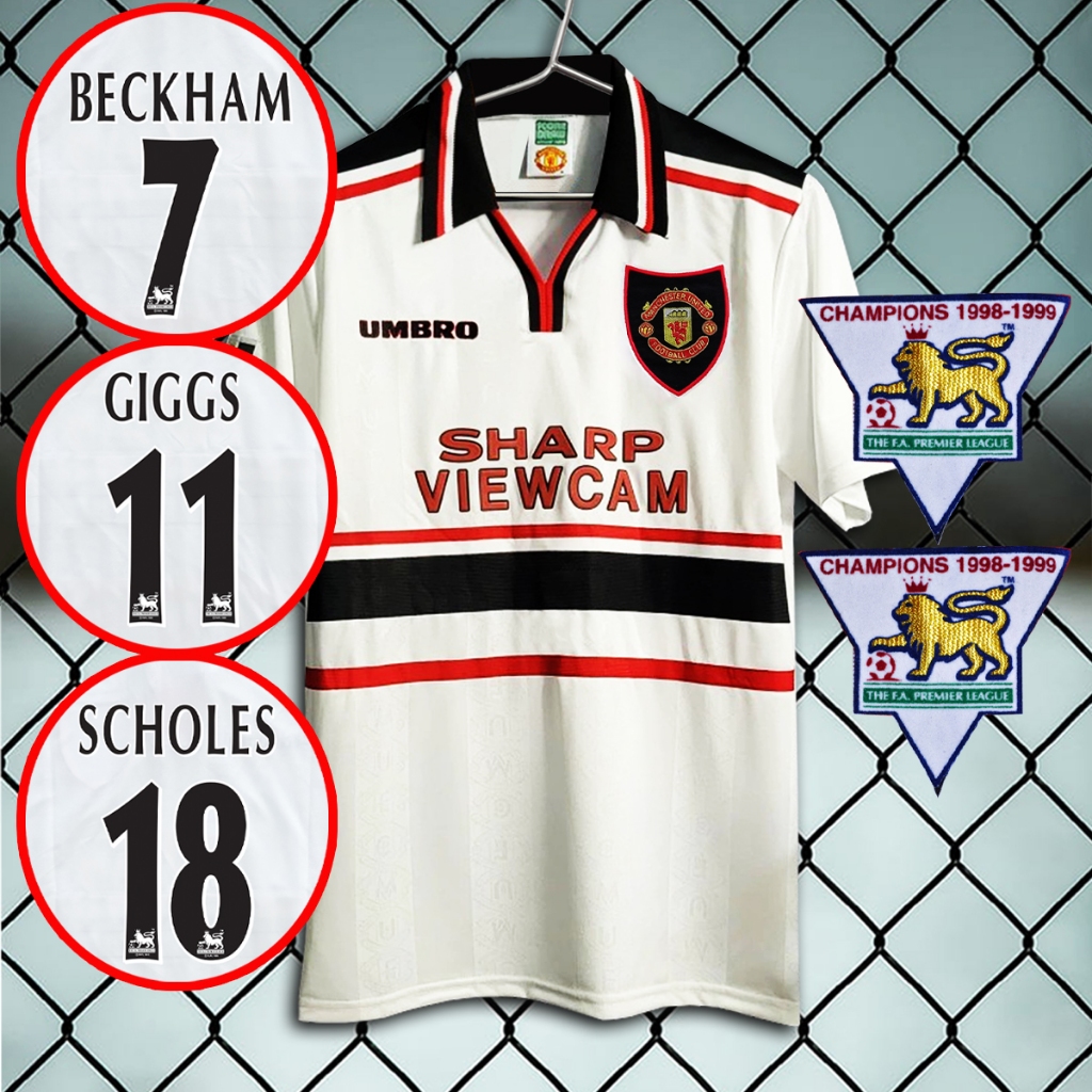 เสื้อฟุตบอลย้อนยุค ทีม แมนยู เสื้อ ManU เยือน ปี1997-99 RT0057 รับทำชื่อเบอร์ ไซส์เอเชีย S-2XL