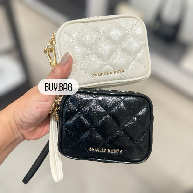 CHARLES & KEITH ( ใช้โค้ดลด30% ) CK6-30701399 กระเป๋าใส่บัตร กระเป๋าใส่เหรียญ