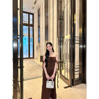 𝑰𝒓𝒊𝒔 𝑴𝒂𝒙𝒊 𝒅𝒓𝒆𝒔𝒔 🌺เดรสออกงาน เดรสไปงานแต่ง ชุดเพื่อนเจ้าสาว