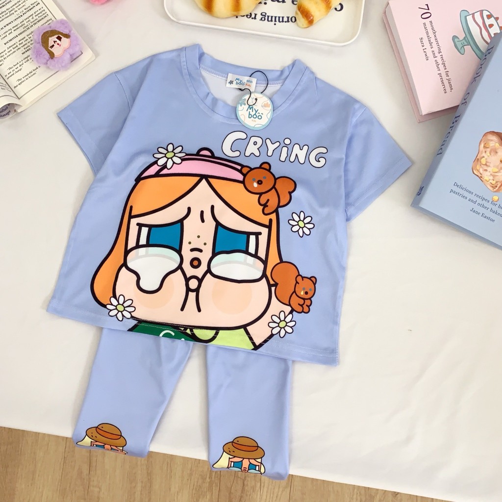 ชุดเซตลูกสาว Baby cry & ppg น่ารักมากก กางเกงเลกกิ้ง No.494
