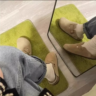 (พร้อมส่งจากไทย) รองเท้าเปิดส้น หนังนิ่ม รุ่น MIKI