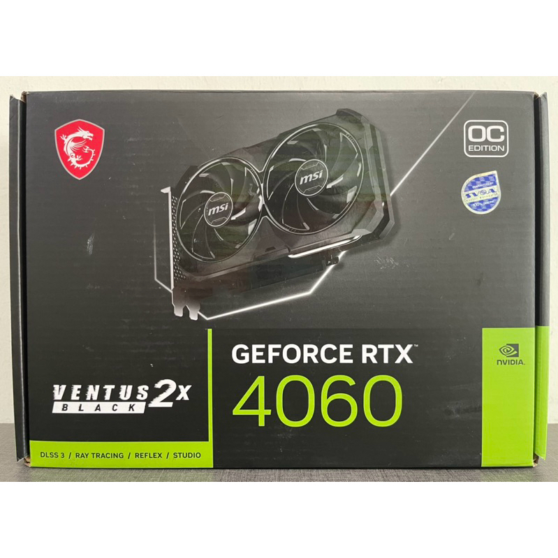 VGA (การ์ดแสดงผล) MSI GEFORCE RTX 4060 VENTUS 2X BLACK 8G OC - 8GB GDDR6 (มือสอง) ประกันศูนย์ไทย