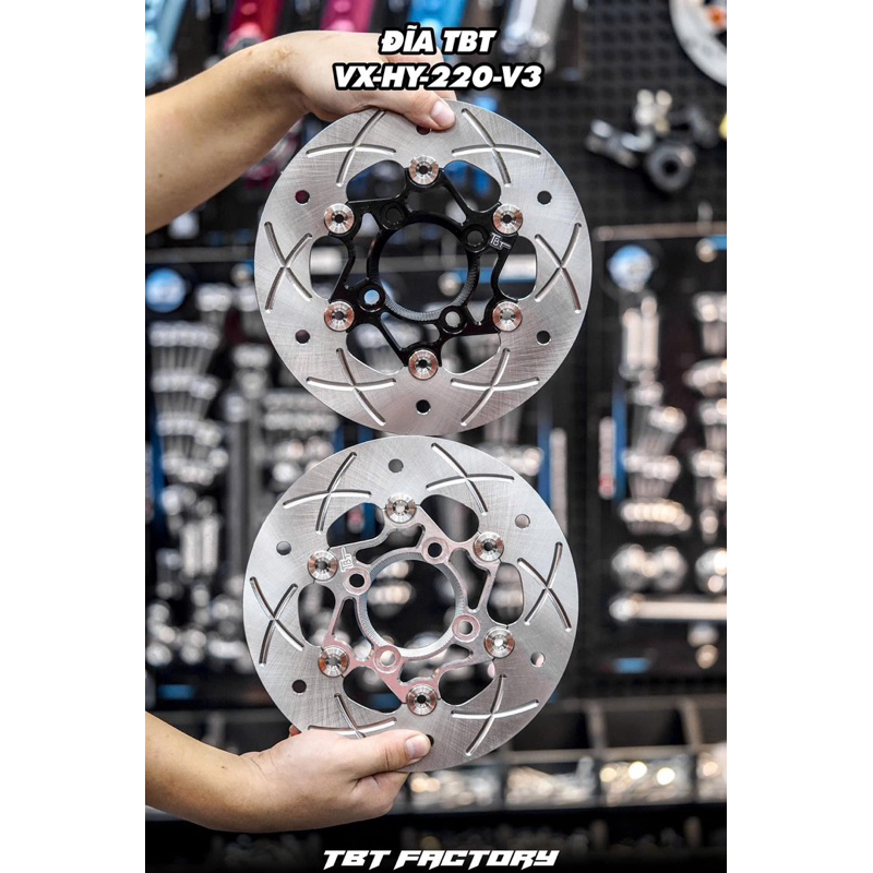 จานเบรค TBT ขนาด 220 มิลสำหรับใส่เวฟ แบรน เวียดนาม