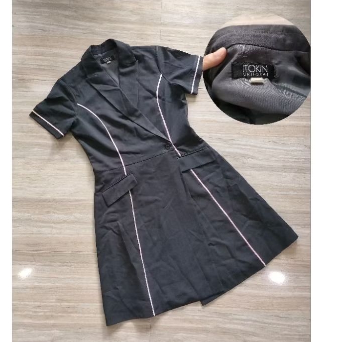 🌟เสื้อผ้ามือสอง🌟 ยูนิฟอร์ม ชุดทำงาน ITOKIN เดรส มือสองสภาพดี