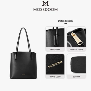 MOSSDOOM Plexy Bag กระเป๋าสะพายไหล่ผู้หญิง กระเป๋าถือ ทรงเรียบง่าย มีสามสี