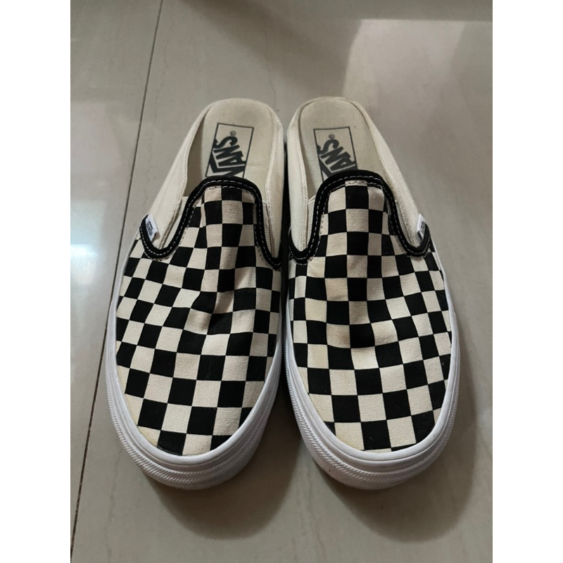 Vans รองเท้า Slip-On Mule Checkerboard แท้