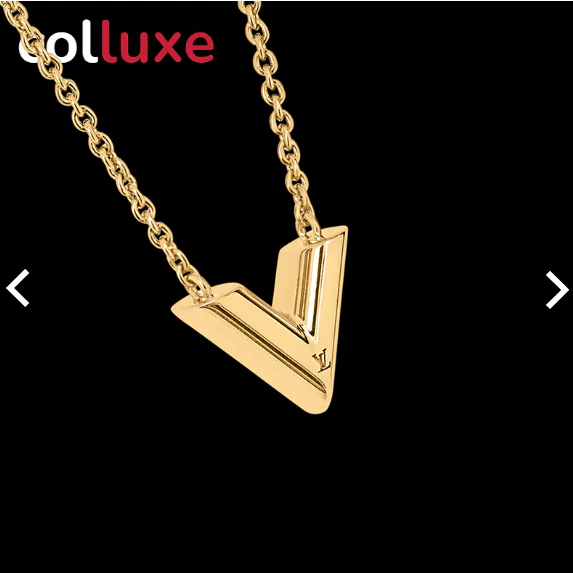 ✨หลุยส์วิตตอง Louis Vuitton Essential V Necklace LV สร้อยคอสุภาพสตรี