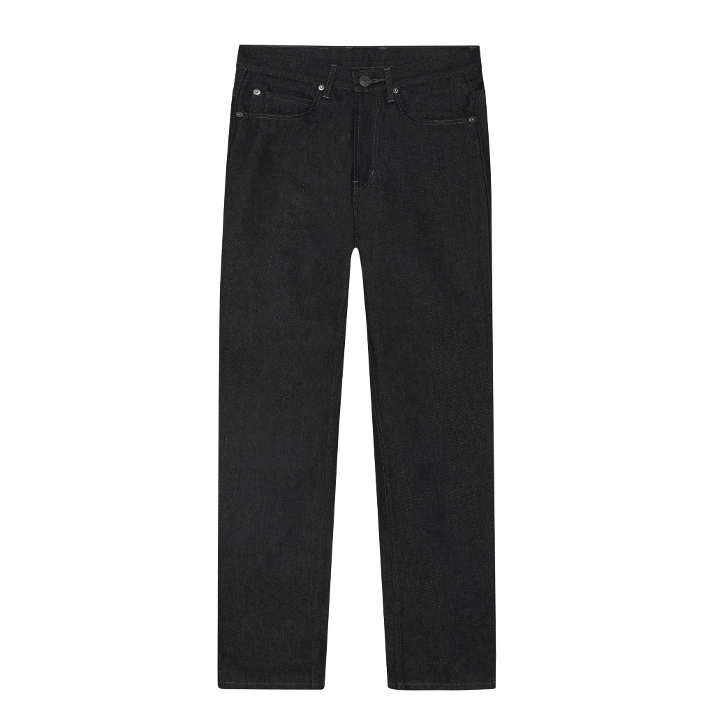 [สินค้าใหม่] Hara กางเกงยีนส์ ผ้าดิบ กระบอกใหญ่ สีมิดไนท์ ด้ายเทา ขนาดผ้า 13.5 Oz รุ่น HMR1-9023-02