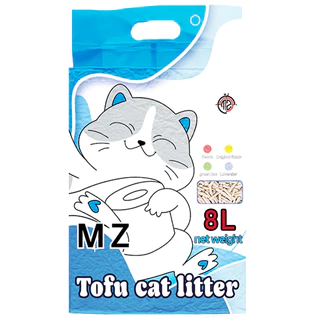 【MERRMZลด10%】พร้อมส่งทรายแมว8ลิตร/2.5กิโล ทรายเต้าหู้ ทรายเบนโทไนท์ ทรายแมวผสม ผลิตจากกากถั่วเหลืองธรรมชาติ