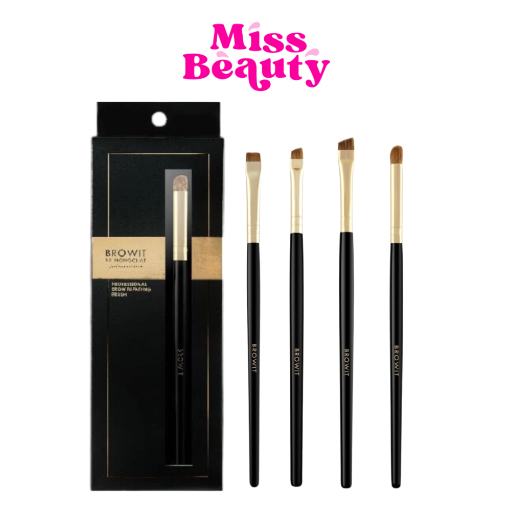(1ชิ้น) Browit By Nongchat Professional Brow Flat Brush แปรงเขียนคิ้วน้องฉัตร แปรงระบายคิ้ว ปลายตัดตรงคุณภาพสูง