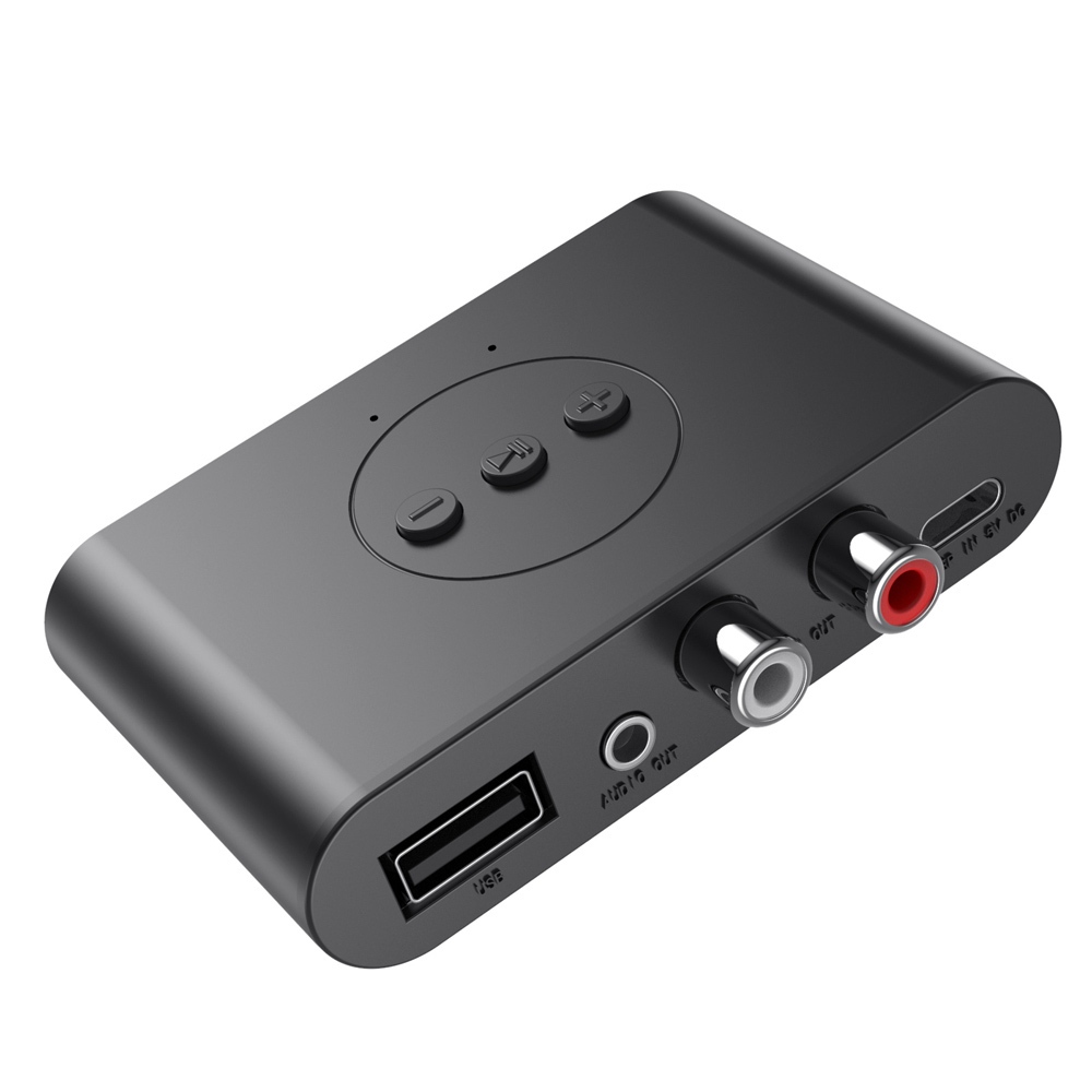 ใหม่ Bluetooth 5.2 เครื่องรับสัญญาณเสียง AUX USB เอาต์พุตคู่สเตอริโอในรถยนต์การโทรแบบแฮนด์ฟรี