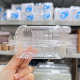 ไม่เป็นไอน้ำ⭐ กล่องใส Benly BL-37A แพ็ค 100 ชิ้น ขนาด 240 ml. ฝาล็อค กล่องใส่ขนมเบเกอรี่ อาหาร กล่องพลาสติกใส