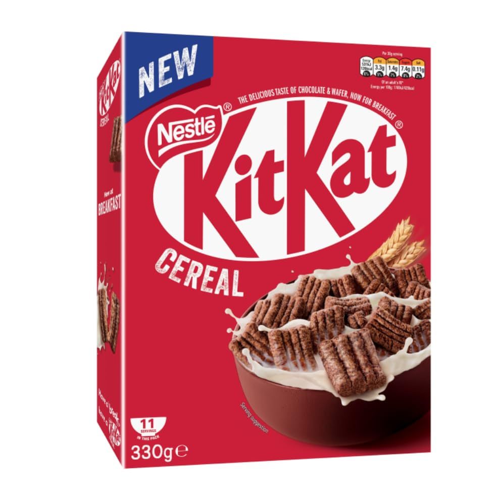 ใหม่ NESTLE KITKAT CEREAL เนสท์เล่ คิทแคท ซีเรียล 1กล่อง 330 กรัม อร่อยมากกกกก หวานกำลังดี ได้รสชอคโ