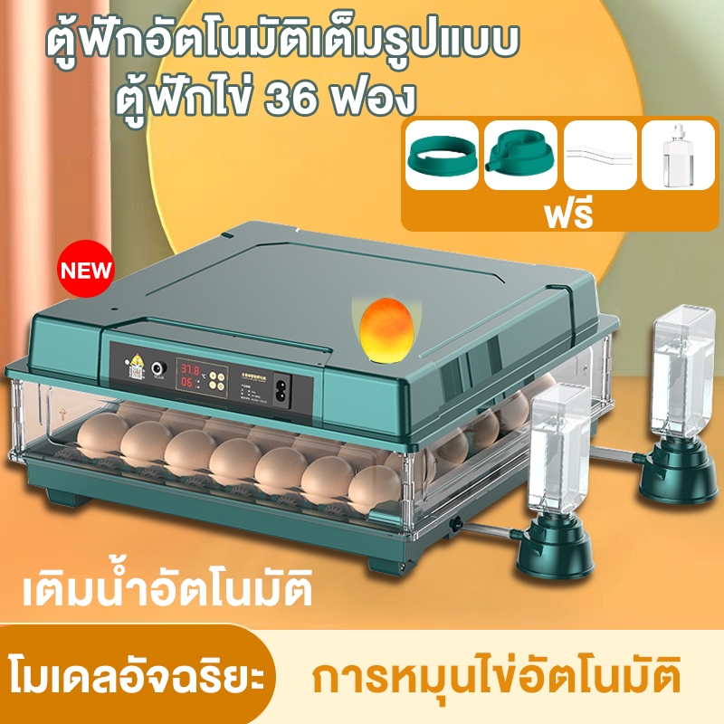 ตู้ฟักไข่ ตู้ฟักไข่ถูกๆ 36 ฟอง ตู้ฟักไข่ออโต้ 12 ฟอง พลิกไข่อัตโนมัติ ควบคุมอุณภูมิ ความชื้นอัตโนมัต ตู้ฝักไข่ไก่ ตู้กลั