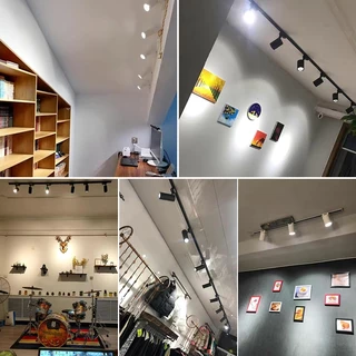 LED Track Light 3 สี รางไฟ หลอดไฟแทรคไลท์ ไฟแทรคไลท์ 12W/20W/40W COB ไฟราง สปอตไลท์ ห้องนั่งเล่น ไฟราว ซูเปอร์มาร์เก็