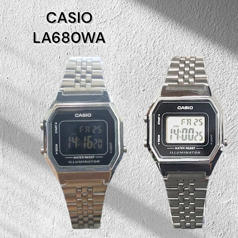นาฬิกา Casio  รุ่น LA680WA-1DF , LA680WA-1BDF นาฬิกาผู้หญิง