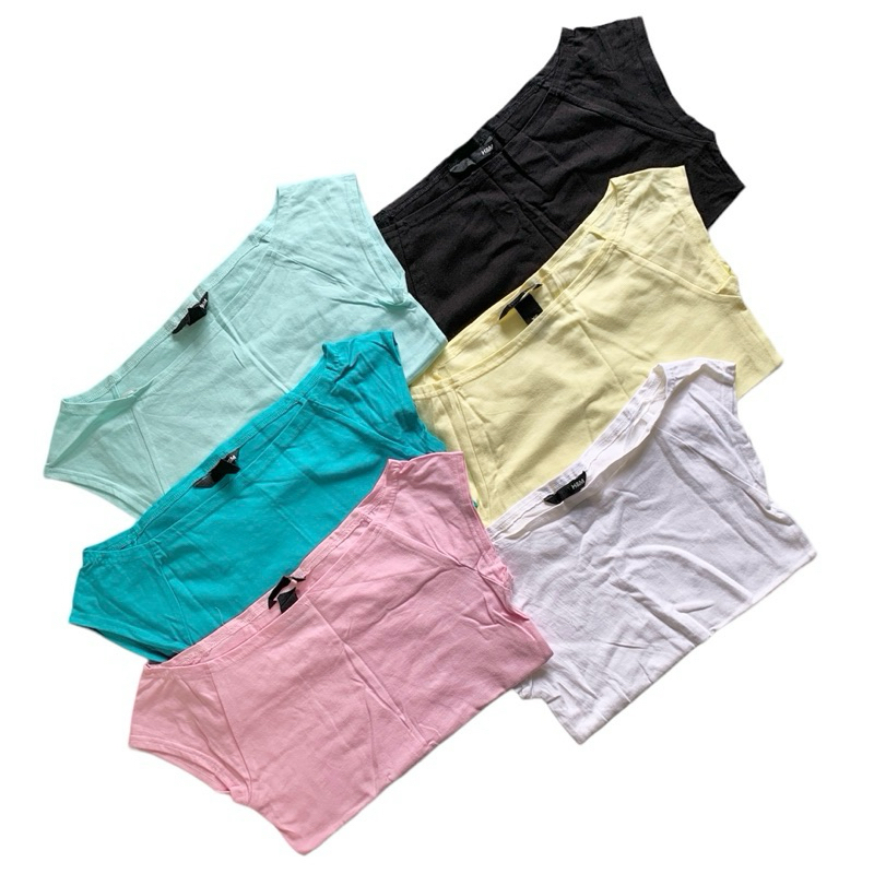 เสื้อยืด แขนกุด คอกว้าง ผู้หญิง เนื้อผ้าดี ของแบรนด์ - รูปที่ 2