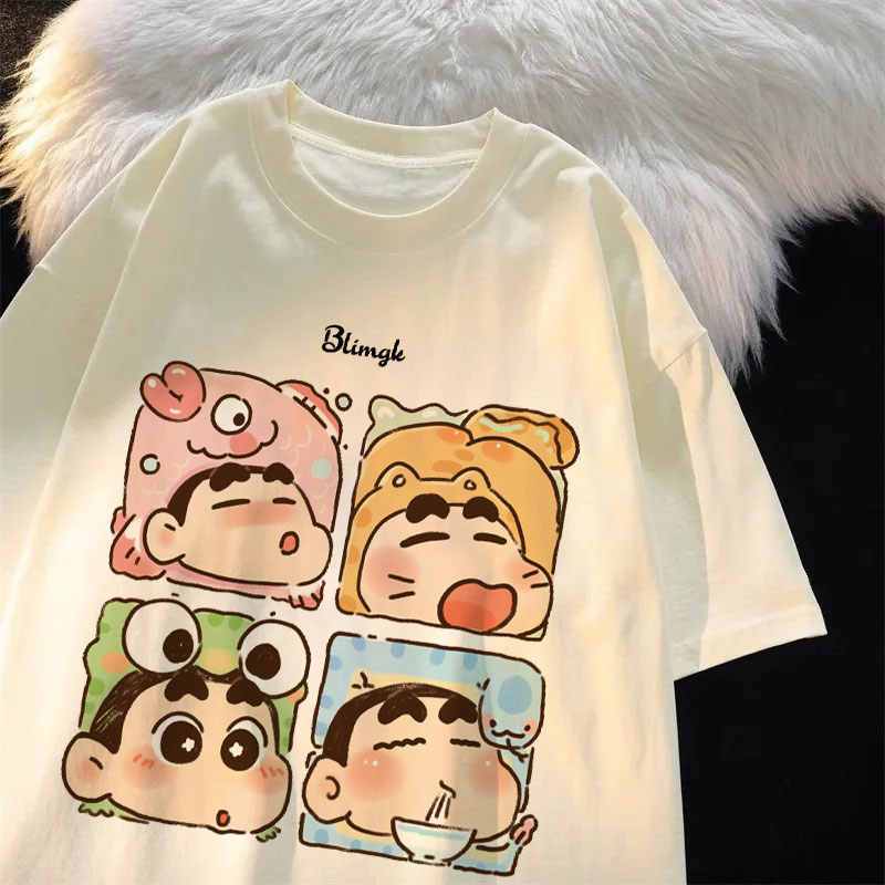 【UT】เสื้อชินจัง เสื้อยืด oversize เสื้อยืดหนา cotton น่ารัก การ์ตูนวาย t shirt ชุดชินจัง S-4XL