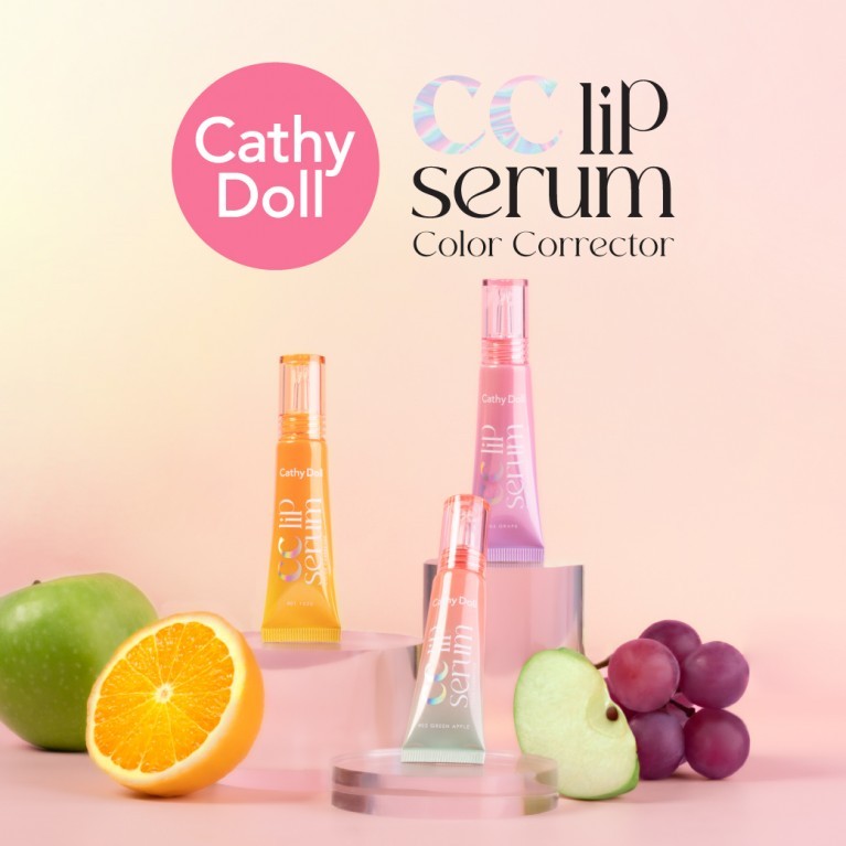 ซีซีลิปเซรั่มแก้ปากคล้ำ : Cathy Doll CC Lip Serum Color Corrector  ขนาด10g. (มี3