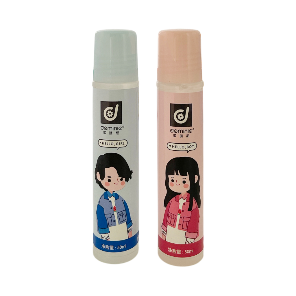 กาว กาวน้ำ กาวน้ำหัวฟองน้ำ 50 ml. จำนวน 24 แท่ง (ยกแพ็ค) Dominic
