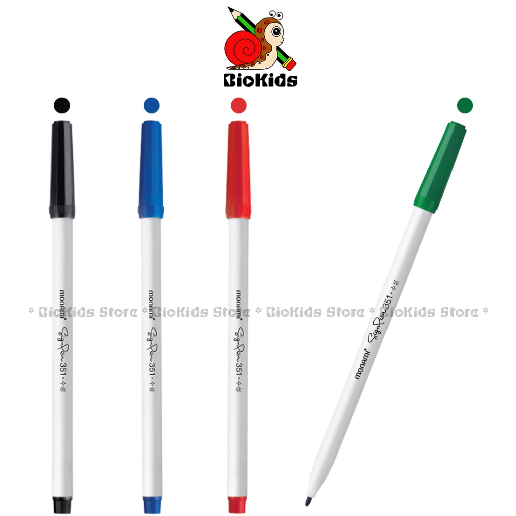 Monami Sign Pen 351 I ปากกาสีน้ำ ราคา ถูกที่สุด ดีลบีเคเค