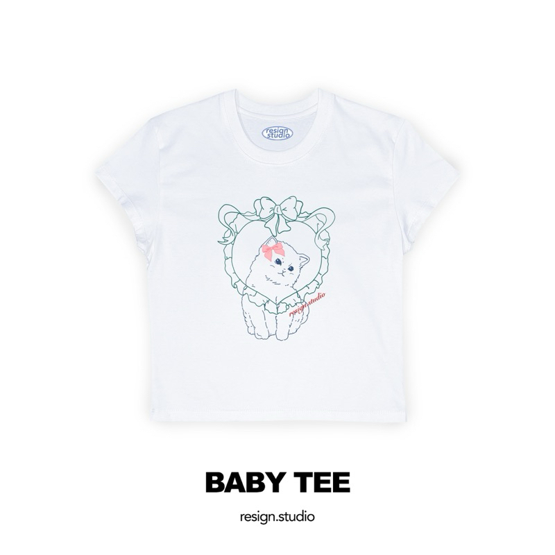 resign studio - babytee ลาย miku cat