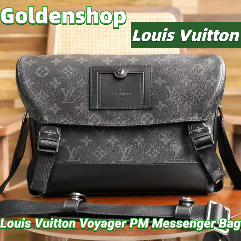 🍒หลุยส์วิตตอง Louis Vuitton Messenger Voyager PM Bag🍒กระเป๋าสะพาย LV จริง สินค้าขายร้อน