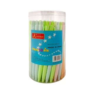 ปากกา ปากกาลูกลื่น เขียนลื่น 0.5 mm. (กระปุก 50 ด้าม) หมึกน้ำเงิน #982-3 ด้ามทึบพาสเทล