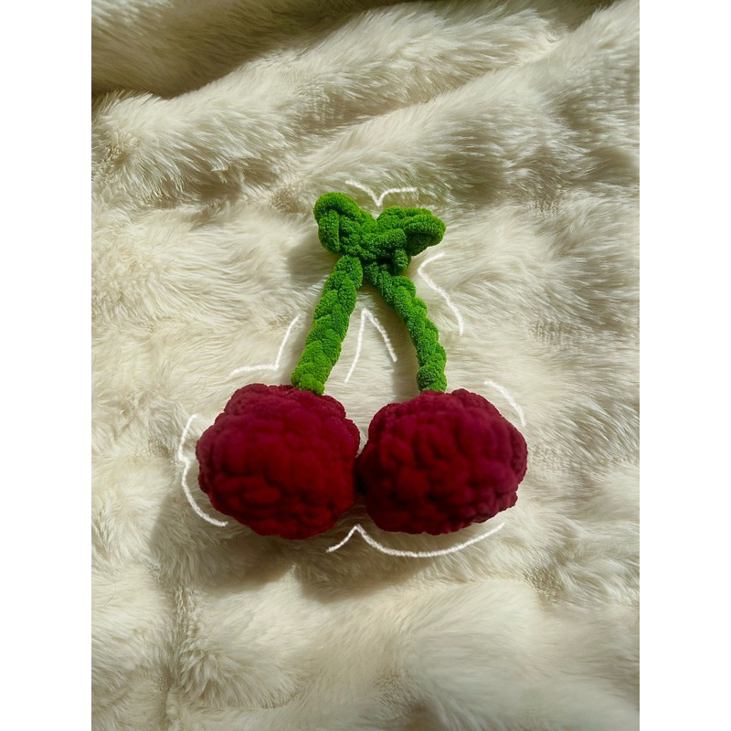 Crochet Cherry Plushie