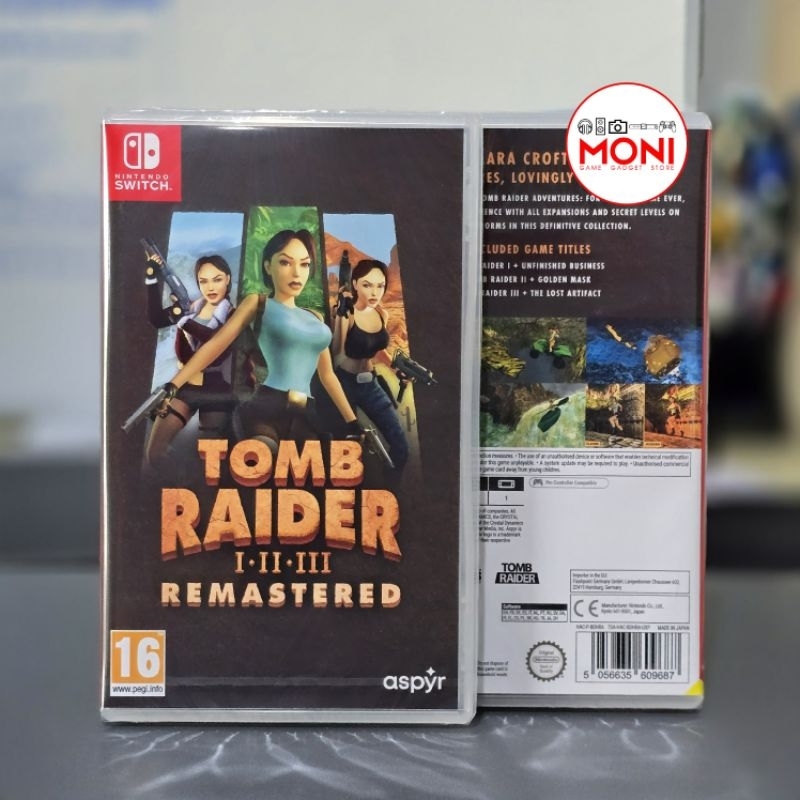 เกมส์ Tomb Rider I-II-III /1-3 Remaster Standard / Deluxe Nintendo Switch Games
