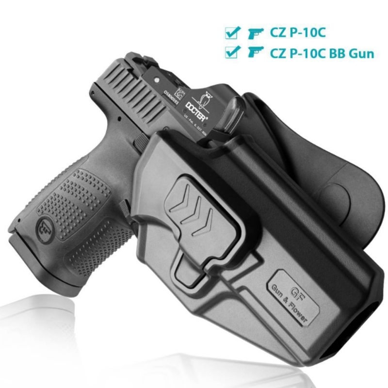 ซองพกนอก CZ P10 C , CZ P10 F ยี่ห้อ Gun&Flower