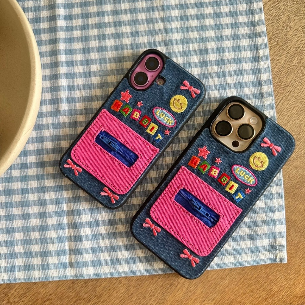(มี16) สินค้าพร้อมส่ง เคสมือถือ ลาย rabbitยีนส์ รหัส TPU-R1854