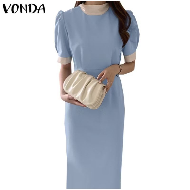เดรสสีฟ้า (จากร้านvonda)