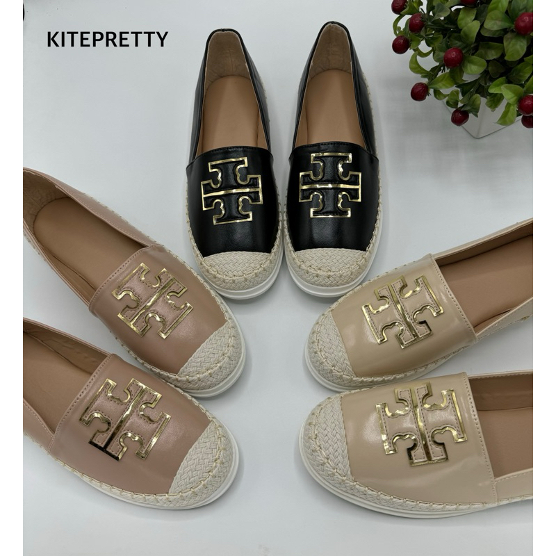⭐️พร้อมส่ง⭐️ KITEPRETTY รุ่น S102 รองเท้าแฟชั่นลำลอง ทรงเอสพาดริลล์ หนังนิ่ม ไซส์ 36-40