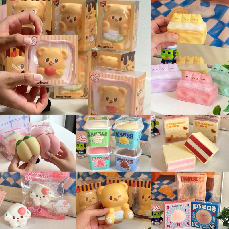 [3แถม1] Squishy สกุชชี่นุ่มสโลว์ ของเล่นบีบคลายเครียด