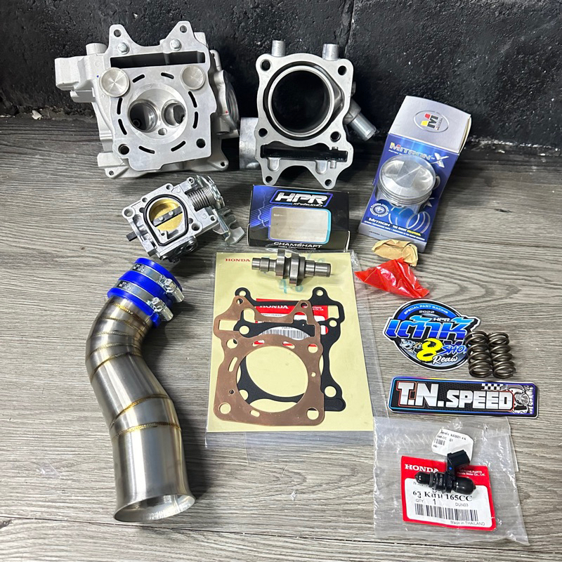 เสื้อ+ฝาวาล์วครบชุด pcx150ปี2014-2020 ชุดลูกไมตรอนpcx150 ลูก58/59/60 พร้อมใส่ เสื้อ+ลูกพร้อมใส่ครบชุ