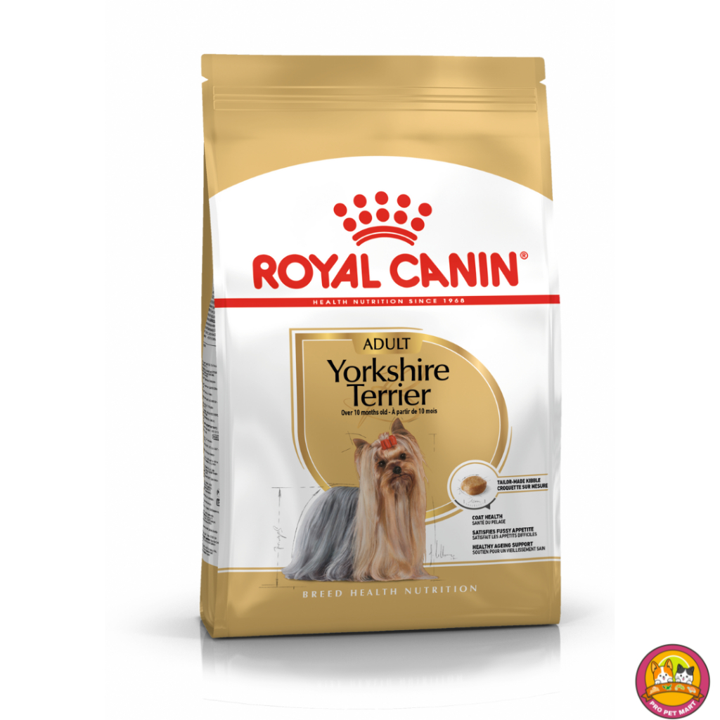 Royal Canin อาหารสุนัขโต พันธุ์ยอร์คไชร์ เทอร์เรีย ชนิดเม็ด (YORKSHIRE TERRIER ADULT)1.5kg / 7.5kg