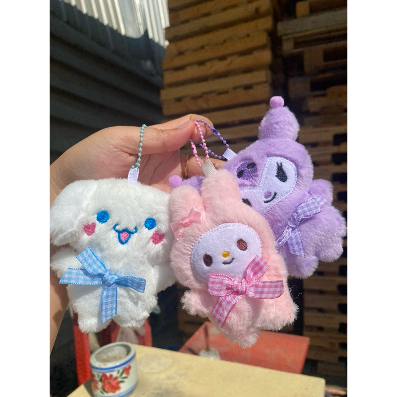 พวงกุญแจตุ๊กตา sanrio kuromi melody น่ารักๆ มีราคาส่ง งานญี่ปุ่น