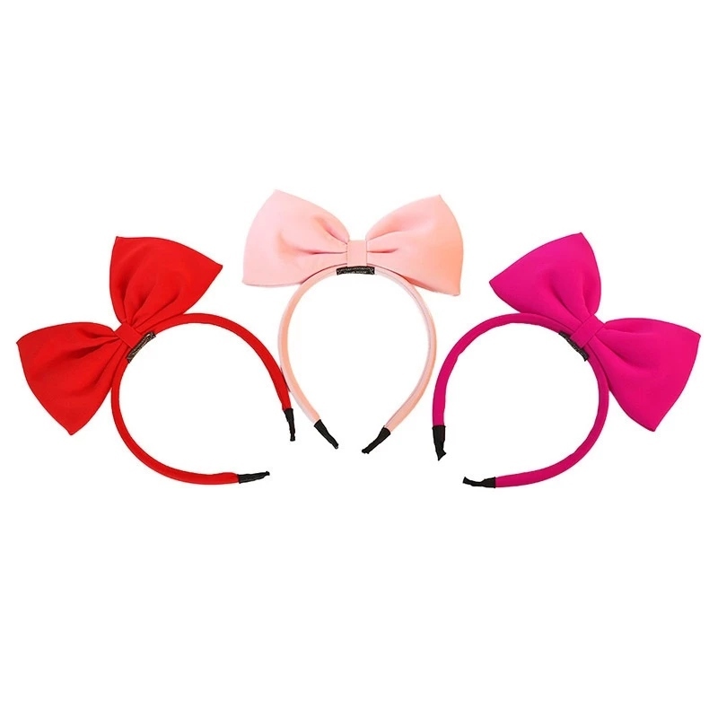 ไม้คาดผม ไม้คาดผมสโนไวท์ โบว์ headband Super Snow White headband 3D bow tie hair accessories