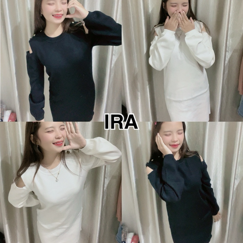 BY IRAมินิเดรสไหมพรมแขนยาว ผ้าไหมพรม หนานุ่ม ใสสบาย