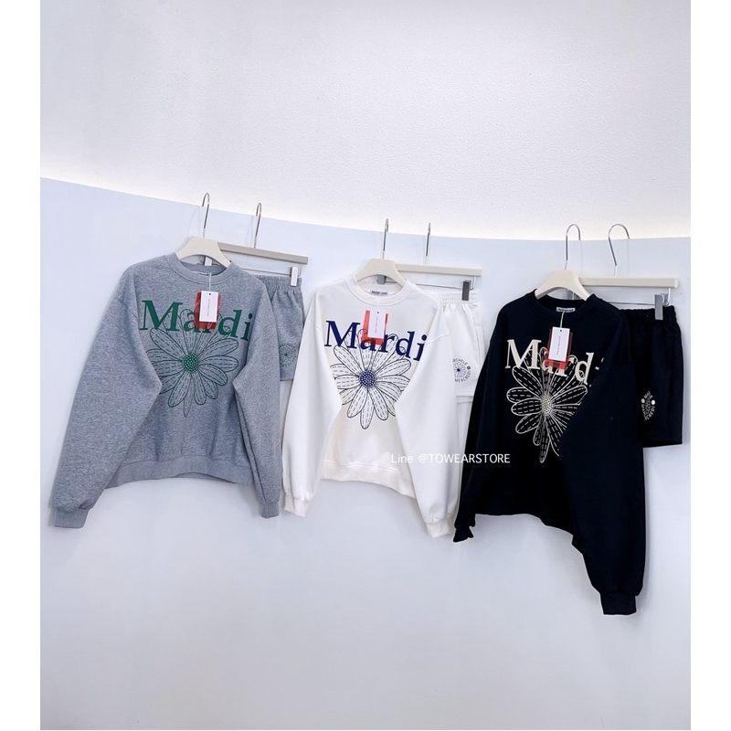 (พร้อมส่ง ป้าย MARDI) MARDI SET 3 สี |ชุดSETเสวตเตอร์(เสื้อ+กางเกง)