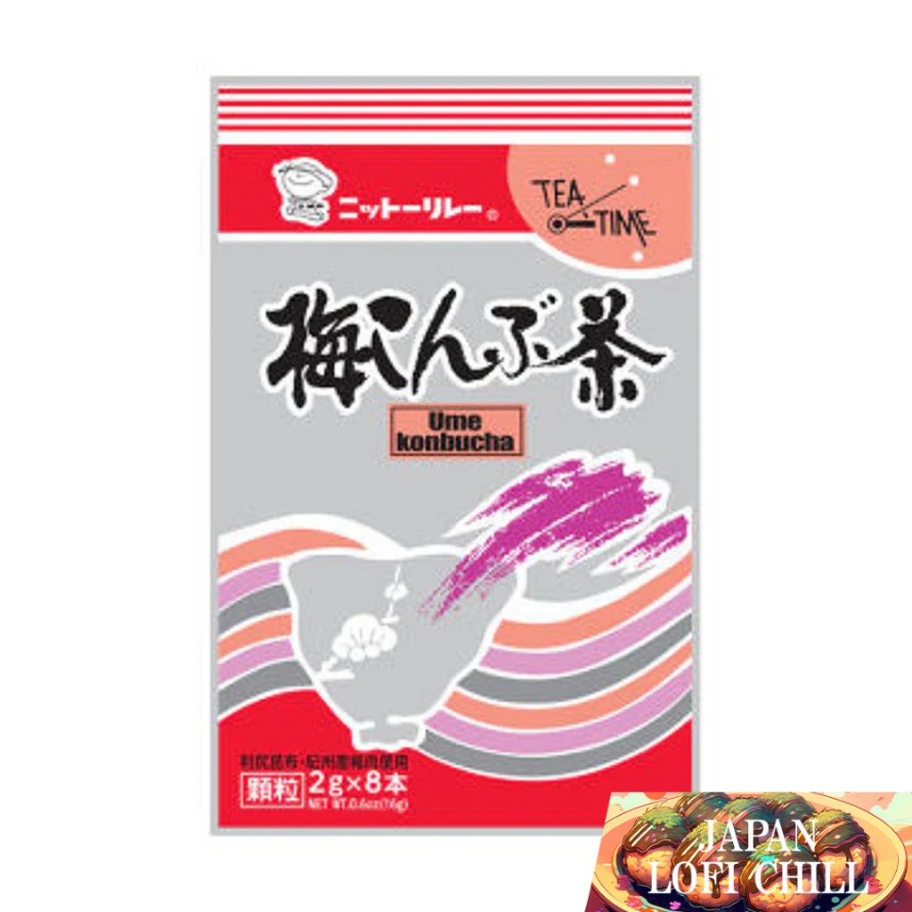 【DAISO Japanese 100 yen shop products】ชา คอมบุ พลัม ญี่ปุ่น 16 กรัม (2 กรัม × 8 ซอง) Nitto Food Plum Kombucha (Japanese Plum kombu tea) 16g (2g × 8 packs)【Direct From Japan】