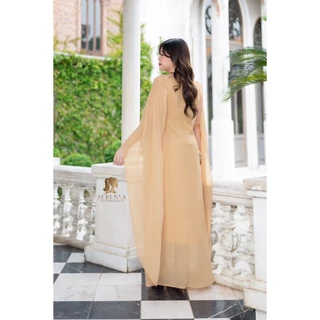 6397::ชุดเดรสราตรีผ้าชีฟองทั้งตัว ผู้หญิง Lady เสื้อผ้า Women Clothing ชุด dinner