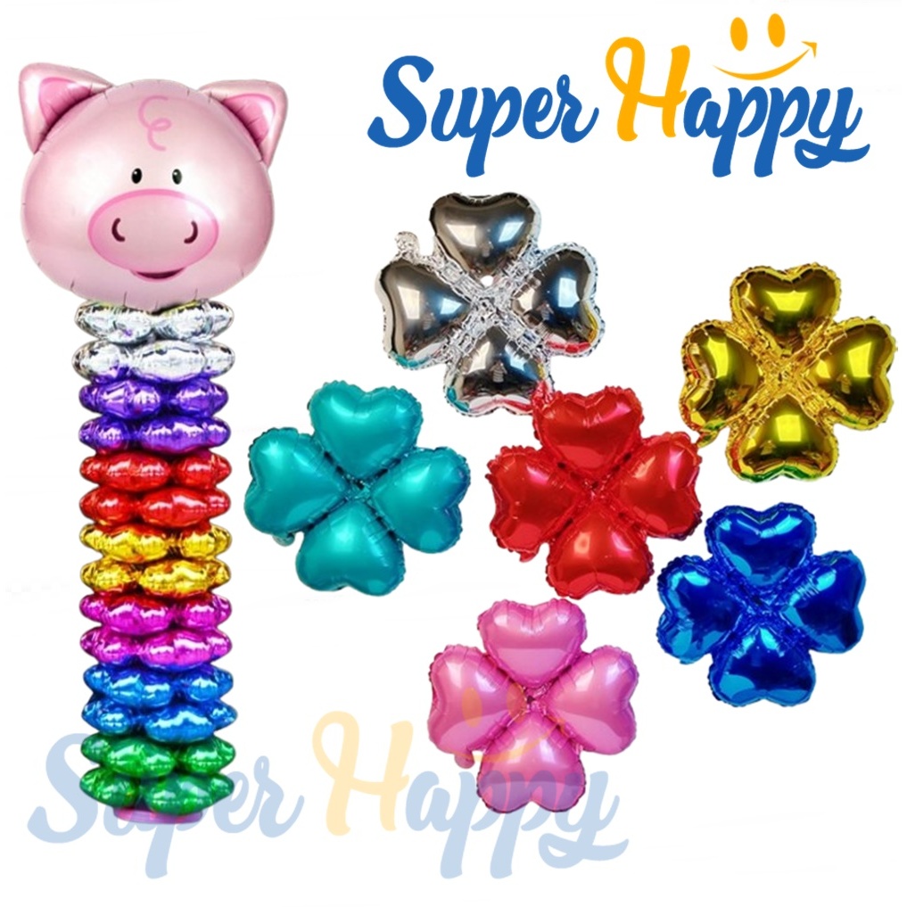 ลูกโป่งฟอยล์ดอกไม้(Set 5 ชิ้น) ขนาด 18 นิ้ว สำหรับทำซุ้มลูกโป่งหรือเสาลูกโป่ง