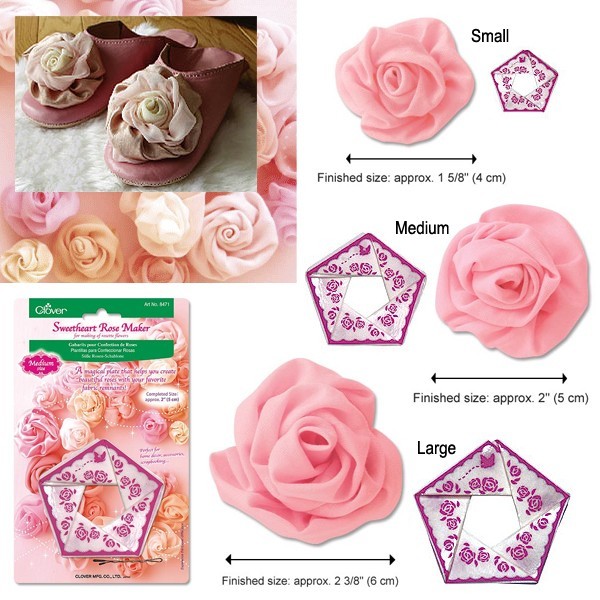 Clover Sweetheart Rose Maker อุปกรณ์ทำดอกกุหลาบ 3 ขนาด Made in Japan